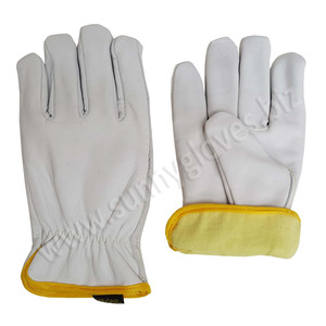 Factory Sale Goatskin Leather Palm Garden Working <b>Driver</b> <b>Gloves</b> - Product Image 2