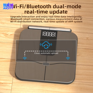 AICITY OEM BMI 8 전극 디지털 디스플레이 휴대용 유리 체지방 측정기 (WiFi 기능 포함, 가정 및 사무실용 체성분 측정) - Product Image 2