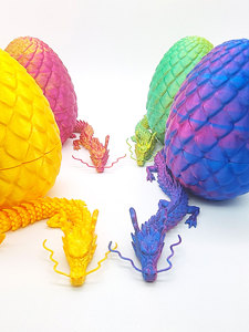 ของตกแต่งตั้งโต๊ะรูปมังกรจีนเคลื่อนไหวได้ พิมพ์ 3 มิติ สีสันสดใส จาก Myth Crafts - Product Image 3