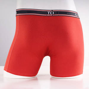 Logo personalizzato traspirante sous-v tements pour homme en coton bambou, sous-v tements boxeurs pour hommes - Product Image 3