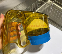 Distributeur d'épices professionnel de qualité alimentaire pour usine, doseur précis de poudre de barbecue avec base bleue, distributeur d'assaisonnements