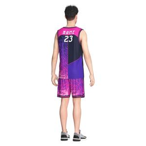 Maillot et short de basketball personnalisés en mesh pour hommes, uniforme de basket-ball uni, vente en gros - Product Image 6