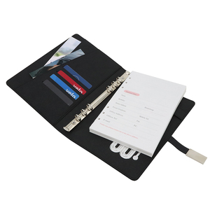 Miễn Phí Mẫu Không Dây Thông Minh Chất Kết Dính Xoắn Ốc Nhật Ký Máy Tính Xách Tay Không Dây Sạc Notepad Ngân Hàng Điện Da Case + USB Flash Drive - Product Image 2