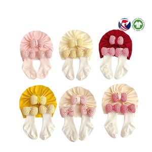 Nouveau Ensemble Cadeau Chapeau et Chaussettes Bébé Hiver Automne Unisexe avec Adorable Décoration Fleur pour 0-<span class=keywords><strong>12</strong></span> <span class=keywords><strong>Mois</strong></span> - Product Image 5