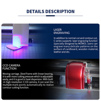 Fábrica 24 \ "720mm Máquina de plotter de corte de vinilo de doble cabezal Cortadora de dispositivo de equipo de publicidad Signmaster precortada
