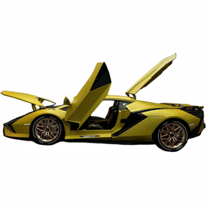 Voitures miniatures 1:18 métal moulé sous pression Lambor <span class=keywords><strong>ghini</strong></span> SIAN modèle de <span class=keywords><strong>voiture</strong></span> en alliage son et lumière portes rétractables collection ouverte décoration jouet ca - Product Image 1