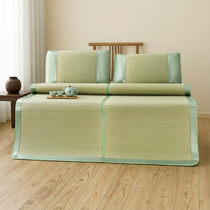 <b>Cooling</b> Mat Set Grass Mattress <b>Pad</b> 1.5M Flat Sheet Breathable Home Use Summer Bedding - Product Image 3