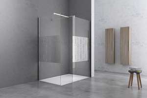 Sin Marco de 8mm de espesor de vidrio templado, diseño moderno, bandeja rectangular, aplicación de Hotel, pantallas de ducha de esquina, bañera - Product Image 4