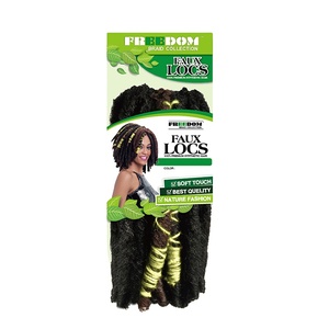 Rebecca Faux Locs Tóc Crochet Bện 12 Inch Mềm Chịu Nhiệt Tổng Hợp Phần Mở Rộng Tóc 12 Đứng/Gói Phần Mở Rộng Tóc - Product Image 1