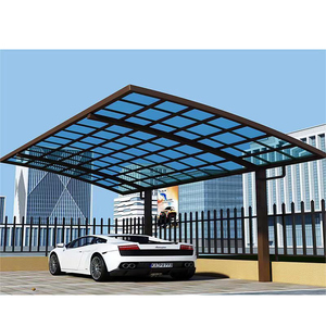 Meilleur prix pour un abri de voiture à pente unique, auvent en aluminium avec toit en polycarbonate - Product Image 3