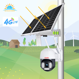 Caméra extérieure DC12V 60W 30AH 333 WHPanneau solaire 6MP 5X Zoom Dôme sans fil PTZ <span class=keywords><strong>Wifi</strong></span> Caméra solaire de vidéosurveillance IP pour la sécurité du jardin domestique - Product Image 2