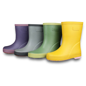 Vente en gros de bottes de pluie bon marché imperméables en caoutchouc pour tout-petits avec doublure en fourrure bottes de gomme pour enfants pour l'été et l'automne caractéristique anti-glissante - Product Image 1