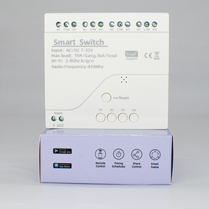 E0904 Funciona con el Módulo de Interruptor Inteligente Tuya Relay de 4 Canales, 7-32V RF 433 Radio, Sin USB, Control Remoto, Compatible con Alexa y Google Home - Product Image 5