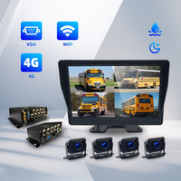 Wemaer 4CH 10.1 ''Camion 1080P 4G Wifi Véhicule Système de Sécurité de Voiture Dash 4 Camara Para Auto MDVR Mobile DVR Caméra pour Bus