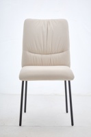 Chaises modernes les plus vendues avec coussin moelleux et pieds en métal, chaise de salle à manger pour chambre, café, hôtel