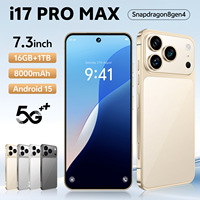 I17 Pro Max 16+1TB Octa-core Pantalla Grande Android 15 5G Batería de 8000mAh Doble SIM Versión Global Sellada