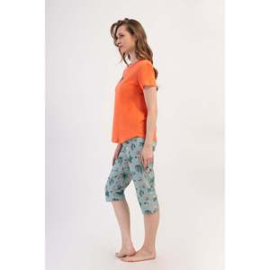 Combinaison de nuit ovale à manches courtes et col rond pour femme - Product Image 2