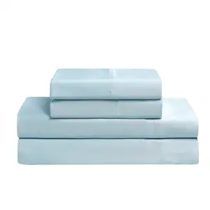100% Cotton Color Hotel Quality Soft Bed Sheet Hotel Bedding Sheet Set with Stock Fabric Plain dyed 800 TC Bed Sheets 4 Pcs