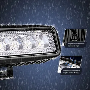 <span class=keywords><strong>Led</strong></span> làm việc thanh ánh sáng khung thép không gỉ 18W 4000 lumens 6500K IP68 không thấm nước 24V Offroad 4x4 Xe Tải xe Jeep kỹ thuật - Product Image 6