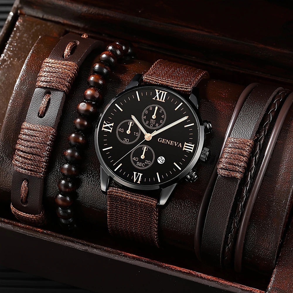 Rose Three-Eye Brown Canvas Suit