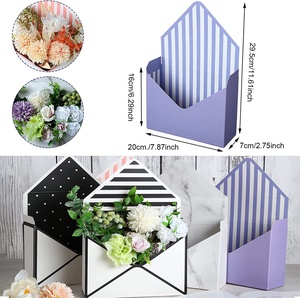 Recycled Materials Luxury Folding <strong>Flower</strong> Paper Packaging <strong>Box</strong> Glossy/Matt Lamination Embossing Elegant Bouquet Envelope <strong>Box</strong> Type - Product Image 4