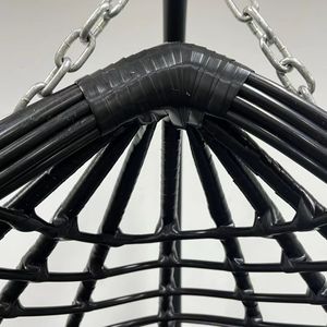 Modern Double Egg Rattan Swing <b>Chair</b> Outdoor Patio <b>Hanging</b> <b>Chair</b> with Metal Stand for Courtyard Park Hotels - Product Image 6