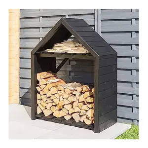 Extérieur jardin bûche en bois bois de chauffage stockage hangar magasin support de rack