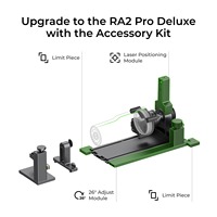 XTool RA2 Pro, accessoire rotatif 4-en-1 pour graveur laser, gravure de cylindres, sphères, anneaux et objets irréguliers pour D1 S1 F1