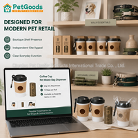 Distributeur portable de sacs à déjections pour animaux de compagnie, support de sacs à crottes de chien en plastique avec clip pour les promenades quotidiennes, 15 sacs par rouleau, design compact