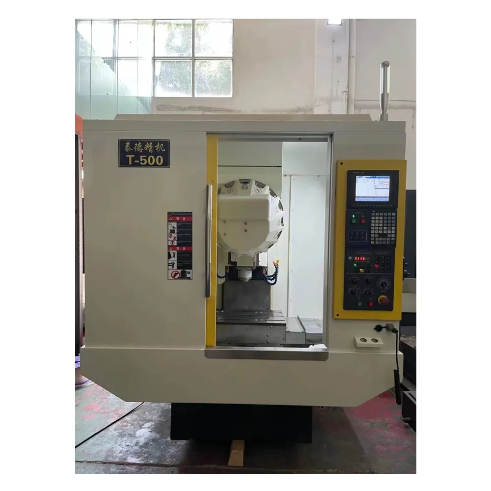 Used T-500 Tapping Machine Drilling Center CNC Tapping Turning Machine