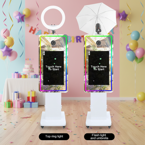 Machine photomaton à écran tactile LCD de 21,5 pouces pour mariage, fête, selfie, appareil <span class=keywords><strong>photo</strong></span> reflex numérique, miroir magique, photomaton, entrepôt américain - Product Image 3