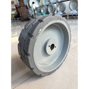 Rueda para Plataforma Elevadora de Tijera Dingli Genie, 15x5, Poliuretano, Banda de Rodadura Firme, Rodamiento de Bolas, Gris, 105454GT - Product Image 3