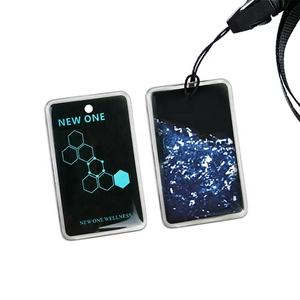 Collier personnalisé ECAMAZ pour enfants, nouveau modèle romantique, carte unique 2000cc, carte Terahertz Me, énergie quantique noire, bio nano Nume - Product Image 5
