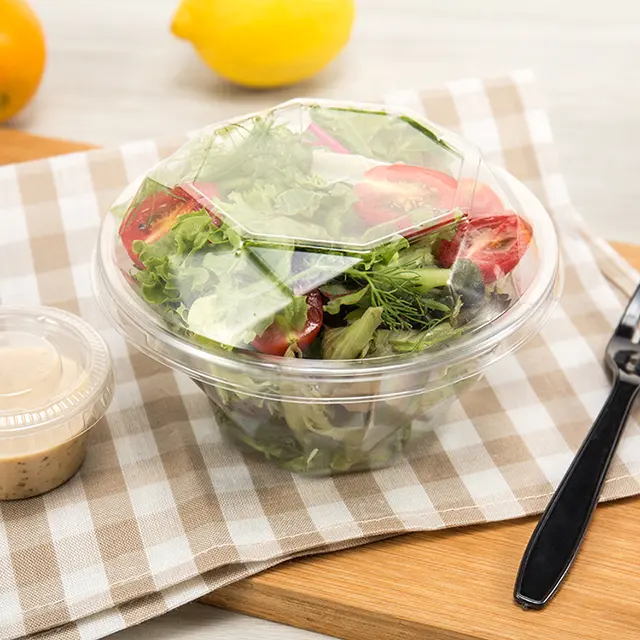 식품 학년 투명 친환경 플라스틱 테이크 아웃 샐러드 상자