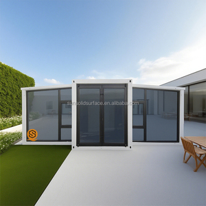 40ft tuyết dốc mái kết cấu thép nhà vườn phòng ngủ bãi biển phong cảnh Đặc điểm prefab nhà ở khách sạn RV Trại nghỉ - Product Image 4