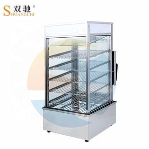 スナックマシン 電気式 業務用 ステンレス製 フードウォーマー ディスプレイ 5層 バンズスチーマー 保温ショーケース - Product Image 4