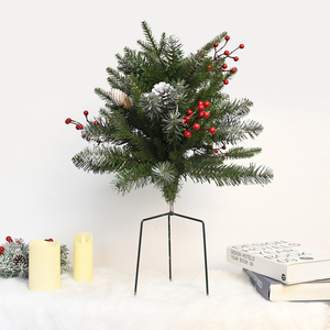 Adornos de Escritorio Más Vendidos con Bayas Rojas y Piñas con Nieve Artificial, Decoración para Interiores y Exteriores del Hogar - Product Image 6