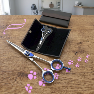ASAP 6 pouces professionnel coupe de cheveux ciseaux amincissants ensemble vis réglable Tijeras durable Laser ciseaux de coiffure pour - Product Image 3