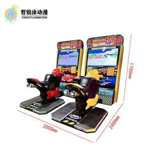 42 pollici TT attack moto dinamico grande due persone simulatore di gioco per adulti macchina per videogiochi città - Product Image 6