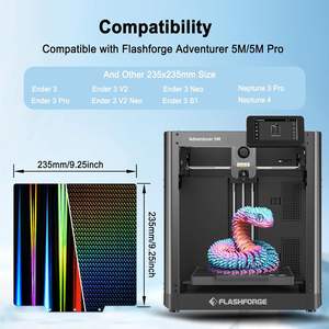 Plaque de construction H1H pour Adventurer 5M/5M <span class=keywords><strong>Pro</strong></span>/AD5X Faisceau lumineux + Plate-forme flexible en acier à ressort fantôme Lit <span class=keywords><strong>chauffant</strong></span> Kobra <span class=keywords><strong>Ender</strong></span> <span class=keywords><strong>3</strong></span>/<span class=keywords><strong>3</strong></span> <span class=keywords><strong>Pro</strong></span> - Product Image 3