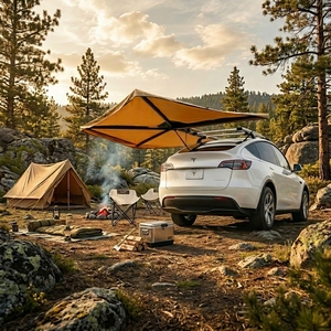 <span class=keywords><strong>Auvent</strong></span> latéral pliable manuel XINSUYUAN 270 degrés pour camping 4x4 avec bande lumineuse LED, adaptable universellement aux SUV, pick-up, fourgonnettes et camions - Product Image 3