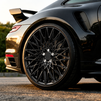 Jantes forgées GW 6061-T6 noir brillant, concaves profondes, 18-22 pouces, 5x114.3 5x100 5x112 5x120, pour BMW M3 M5 X3 X5