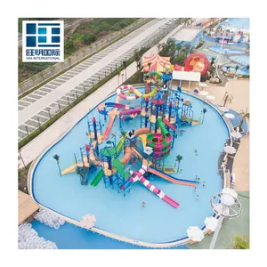 Customized Children Water Park Fiberglass Large Adult Water Slide For Sale