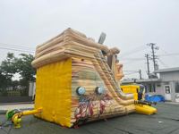Bateau pirate gonflable géant, parc d'attractions personnalisé, ville de divertissement pour enfants, aire de jeux de qualité commerciale, PVC durable, écologique, installation facile