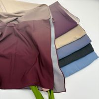 Écharpe longue Hijab en fibre modale italienne ultra-douce, tricotée chaîne, dégradé Tie-Dye, best-seller transfrontalier, pour toutes les saisons