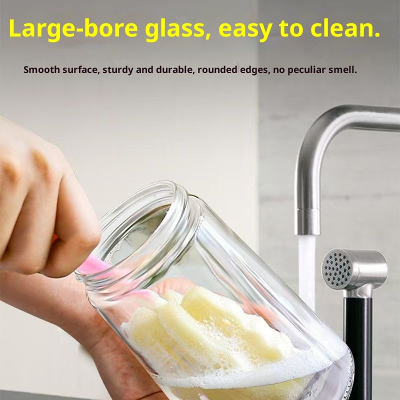 Xinmeiya Oil Sprayer Pot Kitchen Cooking Pouring Press Olive Vinegar Coconut Glass Bottle Dispenser Sustainable Food Grade 700ML view 2