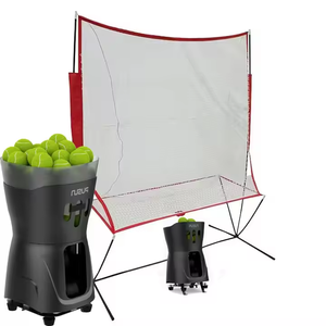 Filets <span class=keywords><strong>de</strong></span> tennis portables, filet <span class=keywords><strong>de</strong></span> tennis Oxford enveloppé sur 4 côtés, adapté à l'entraînement des joueurs <span class=keywords><strong>de</strong></span> mini-machine <span class=keywords><strong>de</strong></span> tennis - Product Image 1