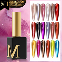 Gel Polish pour Ongles Effet Œil de Chat 4D Galaxy Brillant Scintillant, Couleurs Pastel Printanières, Sans HEMA, Non Toxique, Nouvelle Collection OEM