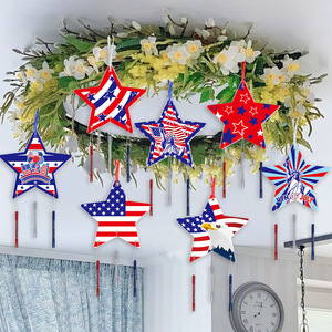 Pendentif carillon éolien étoilé pour la Fête Nationale des États-Unis et carillon éolien décoratif pour la Journée <span class=keywords><strong>de</strong></span> l'Indépendance - Product Image 6
