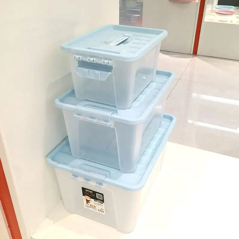 Кухонный органайзер для всякой всячины, прозрачная пластиковая коробка для хранения, корзина с ручкой